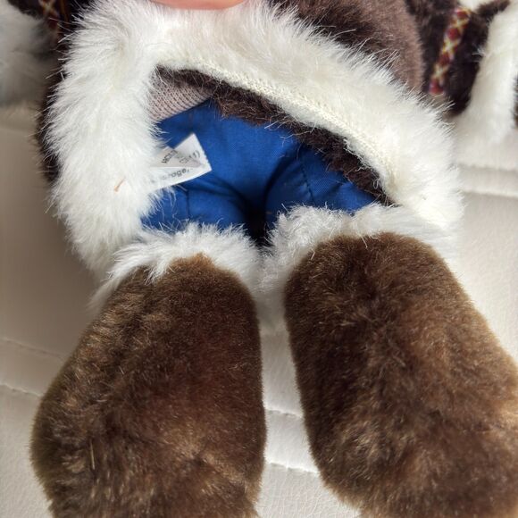 Artic Circle Anchorage Alaska 12" Faux Fur Eskimo Soft Plush Bean Bag Belly Doll - Picture 4 of 5